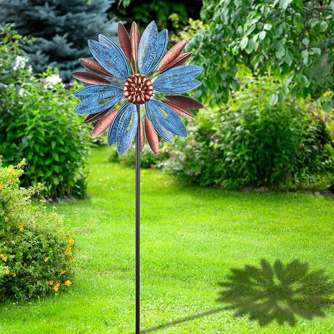 WONDER GARDEN Wind Spinner, Premium Kinetic Wind Sculpture Spinners Metal Windmill for Outdoor Yard Patio Lawn & Garden Decor-VerdiqueGarden