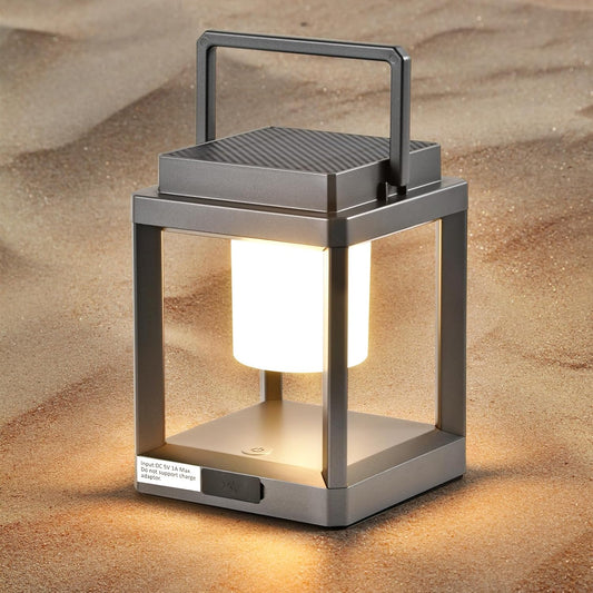 LETRY Solar Outdoor Table Lamp: Outdoor Lanterns for Patio Waterproof,Portable Rechargeable Solar Lamp-VerdiqueGarden