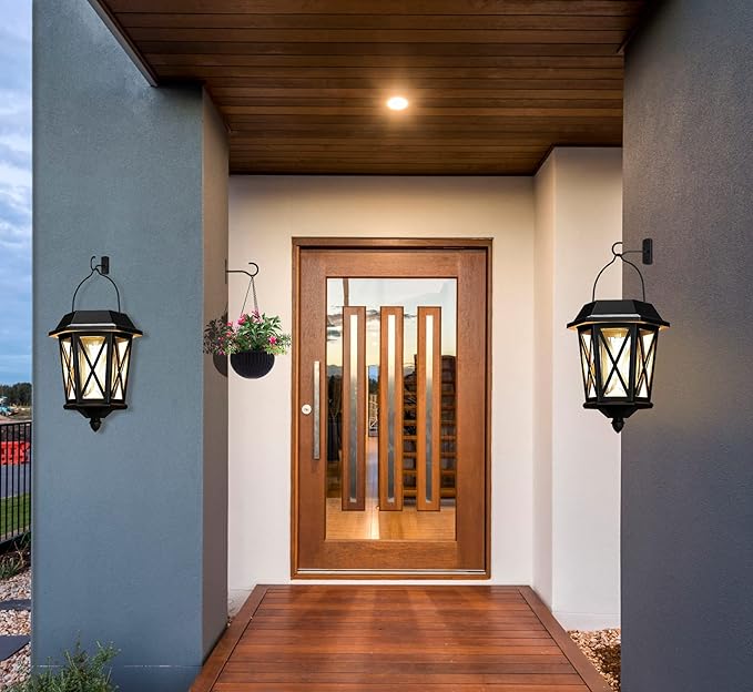 6in Hanging Plant Hooks,2Pack Ceiling Hooks for Plants,Lights,Planters,Lanterns,Hanging Bird Feeders,Wind Chimes,Indoor&Outdoor Decoration Wall Hooks Black-VerdiqueGarden