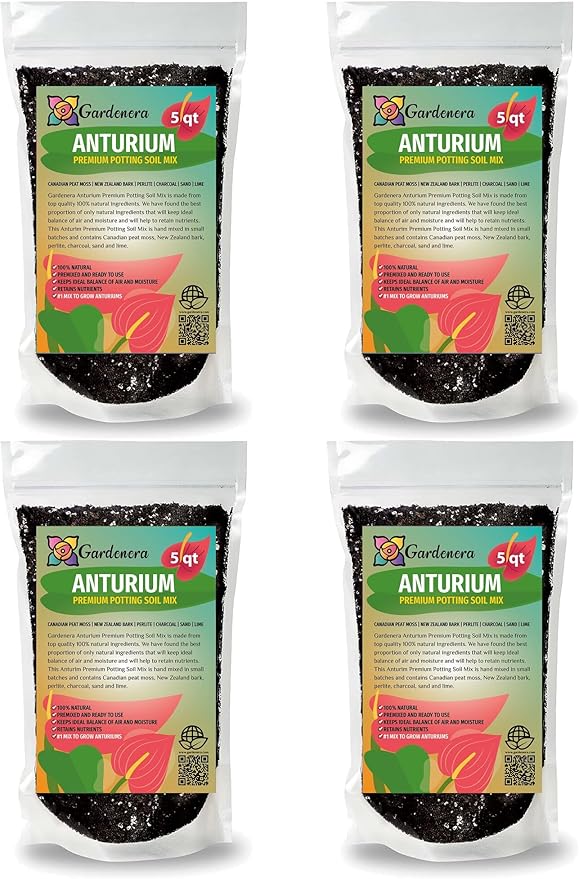 Organic Anthurium Soil Blend - Promote Strong Root Development and Beautiful Flowers - 20 QUARTS-VerdiqueGarden