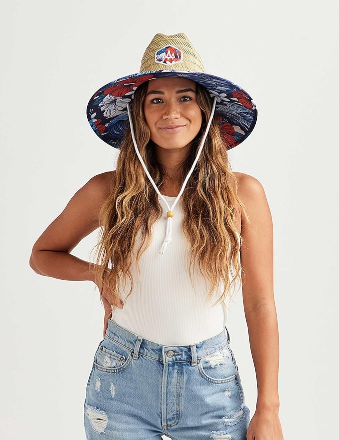 Straw Hat for Men & Women | Lifeguard Hat, Beach Hat & Sun Hat | UPF 50+ Wide Brim for Sun Protection | One Size | Hemlock-VerdiqueGarden