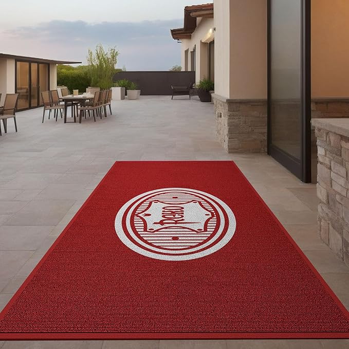 Custom Commercial Grade Carpet with Any Logo Size Color Shape Floor Entryway Area Rug Welcome Door Mat for Business Home Indoor/Outdoor Non Slip Washable Durable-VerdiqueGarden