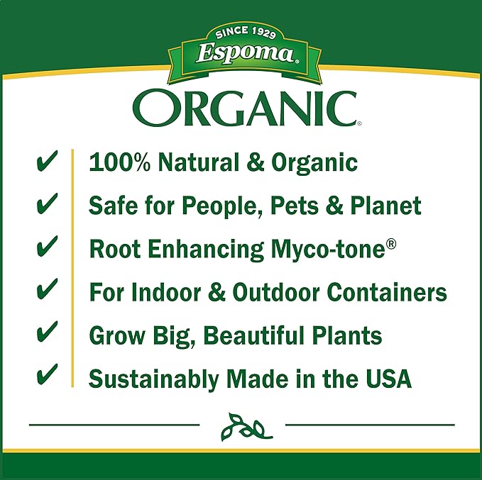 Espoma Organic Potting Soil Mix - All Natural Potting Mix For All Indoor & Outdoor Containers Including Herbs & Vegetables. For Organic Gardening, 8qt. bag. Pack of 2-VerdiqueGarden