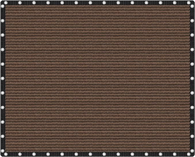 VICLLAX Shade Fabric Sun Shade Cloth Privacy Screen with Grommets for Patio Garden Pergola Cover Canopy 16x20 FT, Mocha-VerdiqueGarden