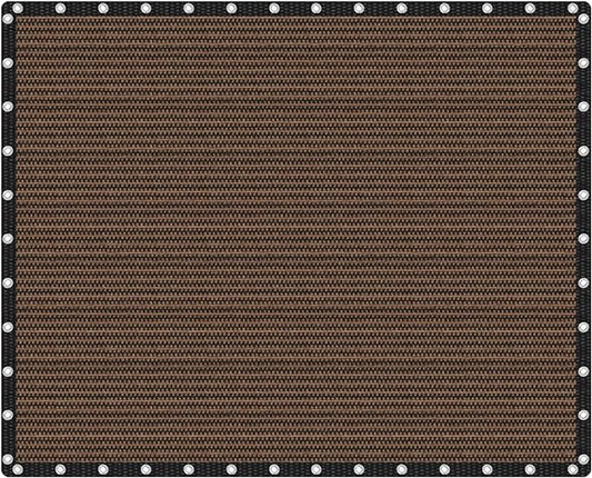 VICLLAX Shade Fabric Sun Shade Cloth Privacy Screen with Grommets for Patio Garden Pergola Cover Canopy 16x20 FT, Mocha-VerdiqueGarden