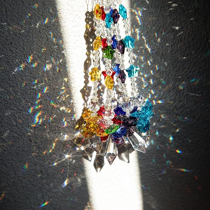 Crystalsuncatcher Crystal Glass Guardian Angel Rainbow Maker Collection Suncather,Set of 7-VerdiqueGarden