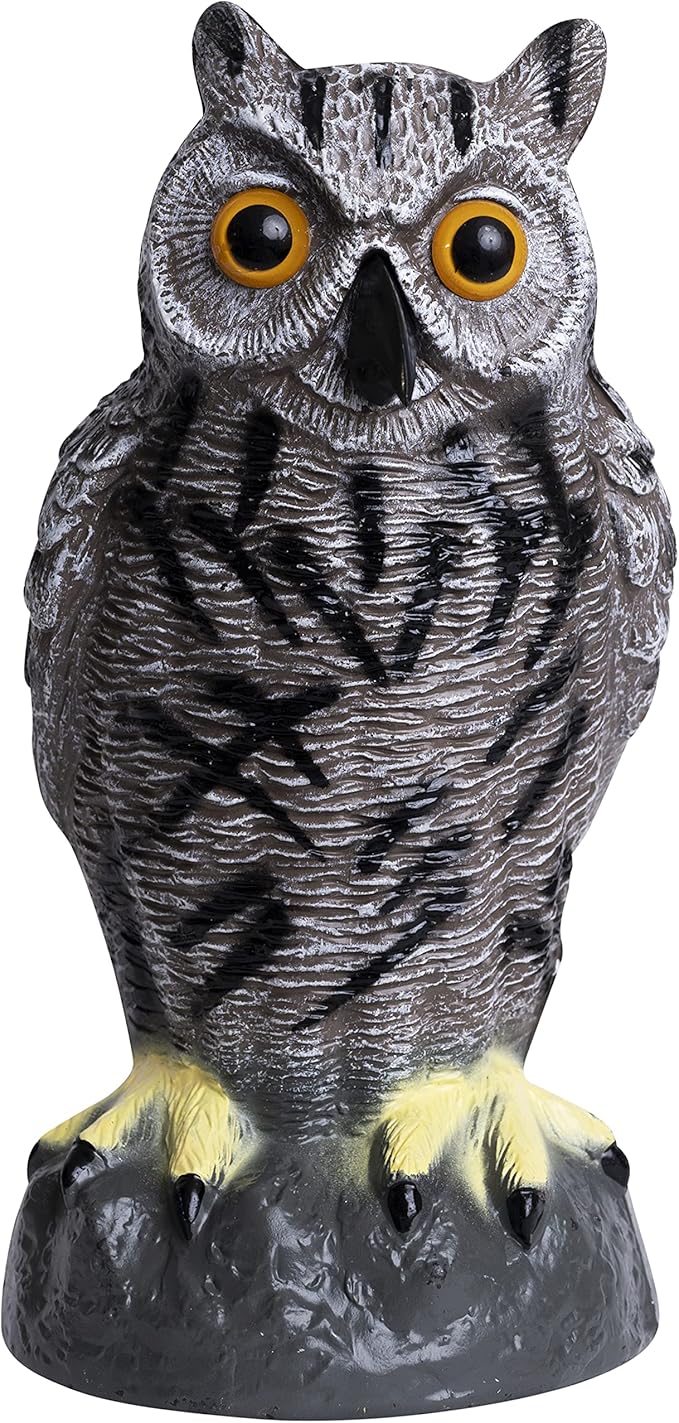 Galashield Owl Decoy to Scare Birds Away | Plastic Owls to Scare Birds Away | Owl Statue for Garden & Outdoors-VerdiqueGarden