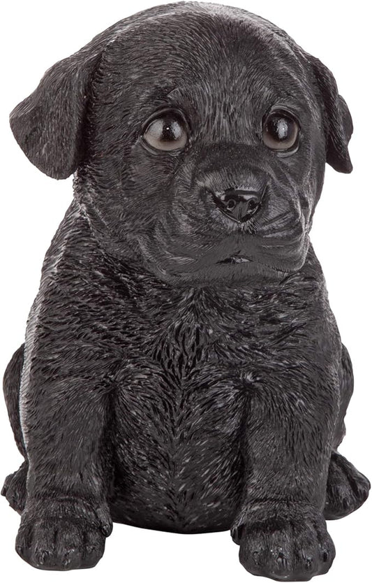 Design Toscano Black Lab Puppy Partner Collectible Dog Statue-VerdiqueGarden