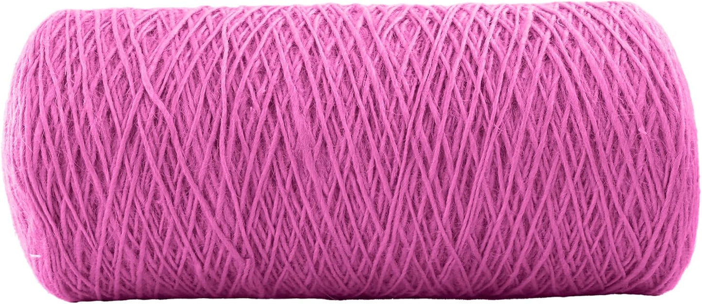 1mm x 2000 Feet Pink Jute Rope, Twine for Gardening Tomato Climbing Plant Tie Floristry Crafts Gift Wrapping Packing Decor-VerdiqueGarden