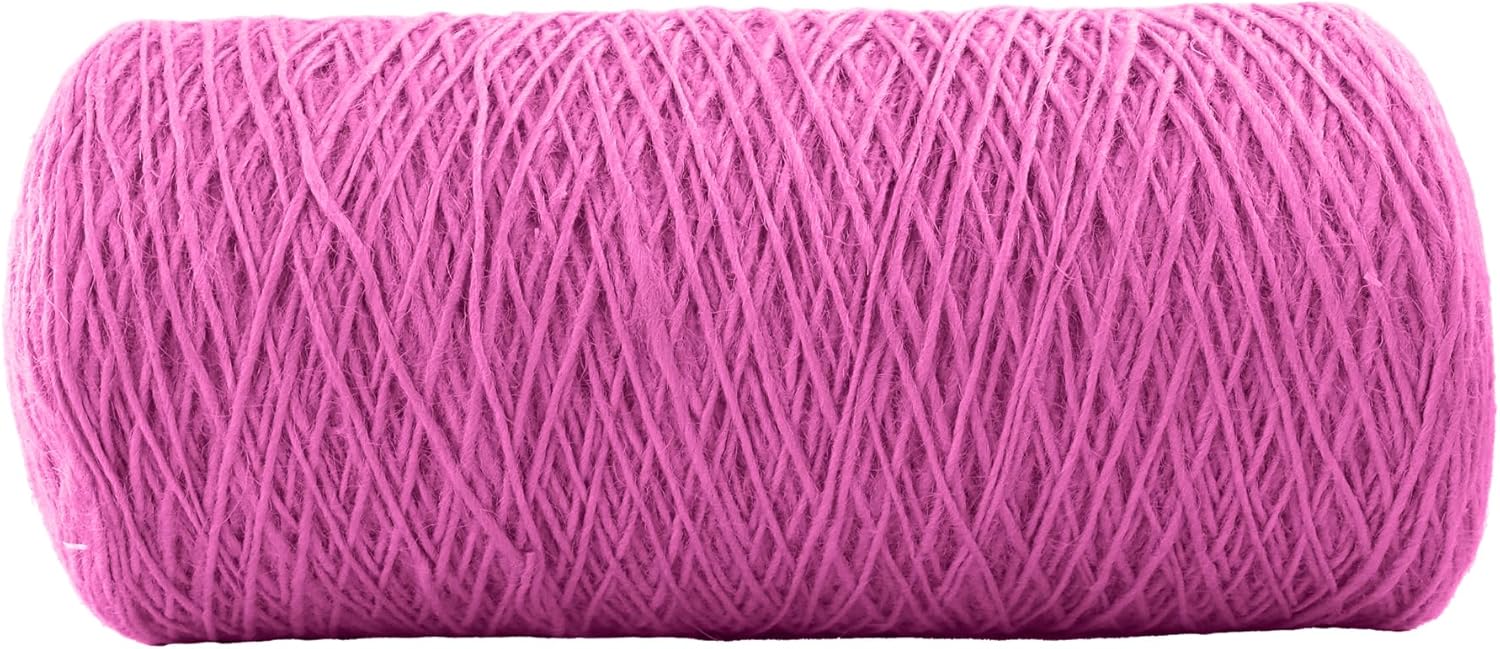 1mm x 2000 Feet Pink Jute Rope, Twine for Gardening Tomato Climbing Plant Tie Floristry Crafts Gift Wrapping Packing Decor-VerdiqueGarden