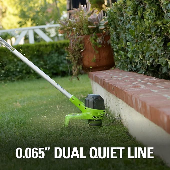 Greenworks 40V 12" Cordless String Trimmer, 2.0Ah Battery and Charger Included-VerdiqueGarden