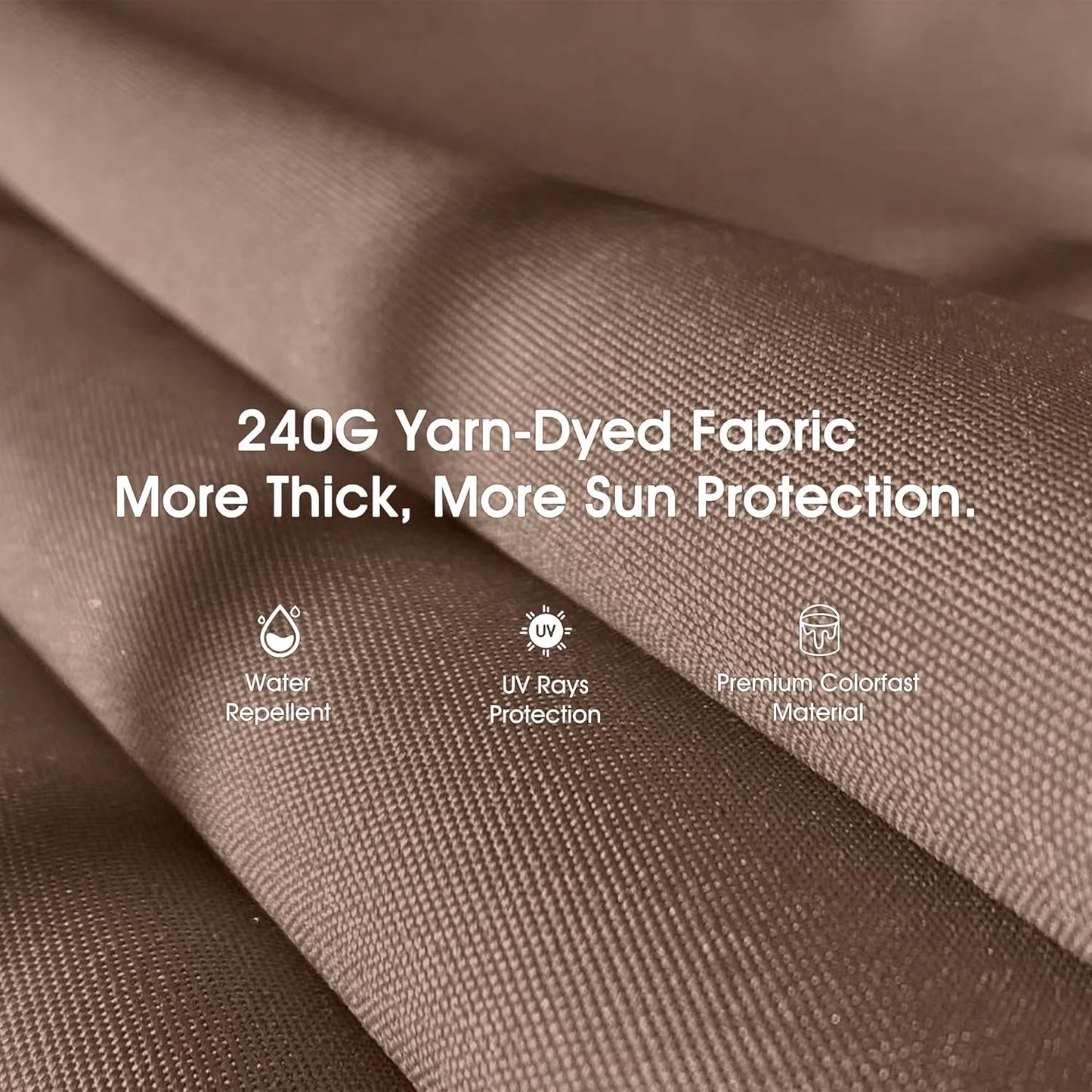 PURPLE LEAF 2-Seat Deluxe Outdoor Patio Porch Swing with Weather Resistant Steel Frame, Adjustable Tilt Canopy, Cushions and Pillow Included, Beige-VerdiqueGarden