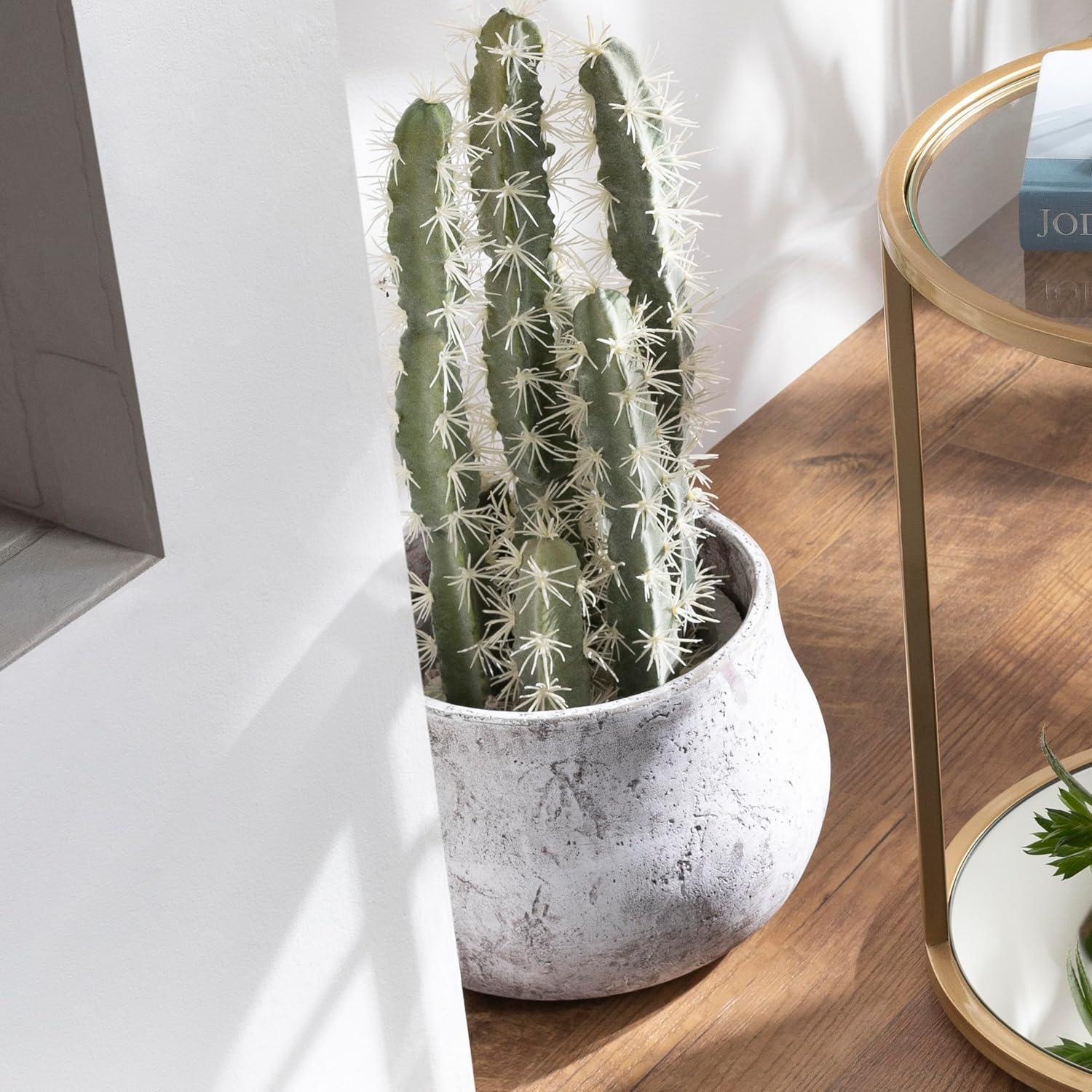 Mark&Day Planters, Zlataritsa Traditional Taupe Planter, Decorative Home Decor Accents for Living Room Bedroom Kitchen Office (8" H x 12" W x 12" D)-VerdiqueGarden