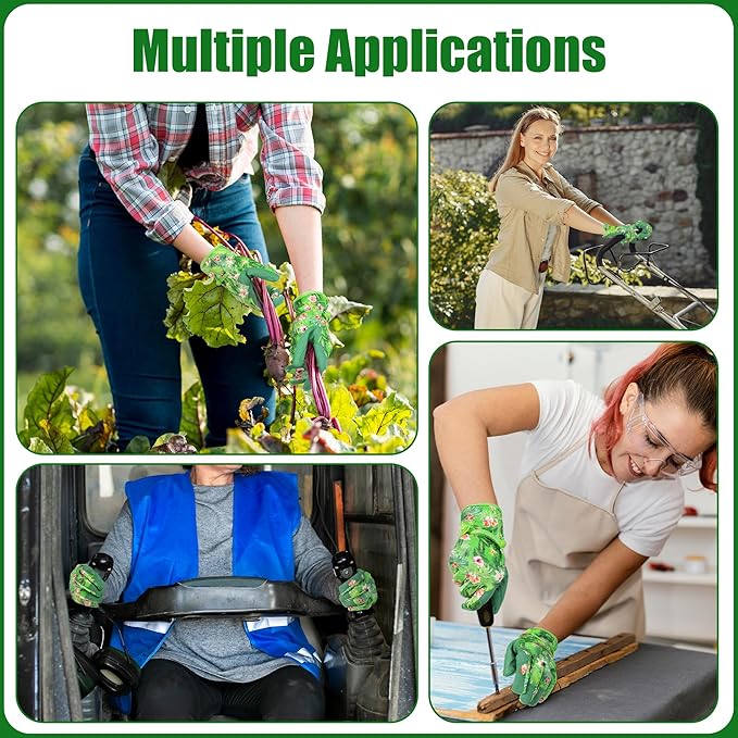 HANDLANDY Women Safety Work Gloves Utility Touch Screen Working Grip Glove for Yardwork Gardening Breathable Mechanic Gloves-VerdiqueGarden