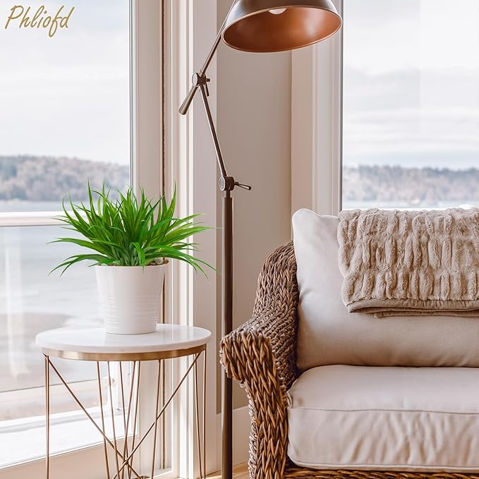 6Pcs Artificial Grass Fake Plants 17.3in 16 Leaves Outdoor Fake Grass UV Resistant Greenery Plastic Plants for Home Window Garden Office Patio Hanging Planter Pathway Front Porch Décor-VerdiqueGarden