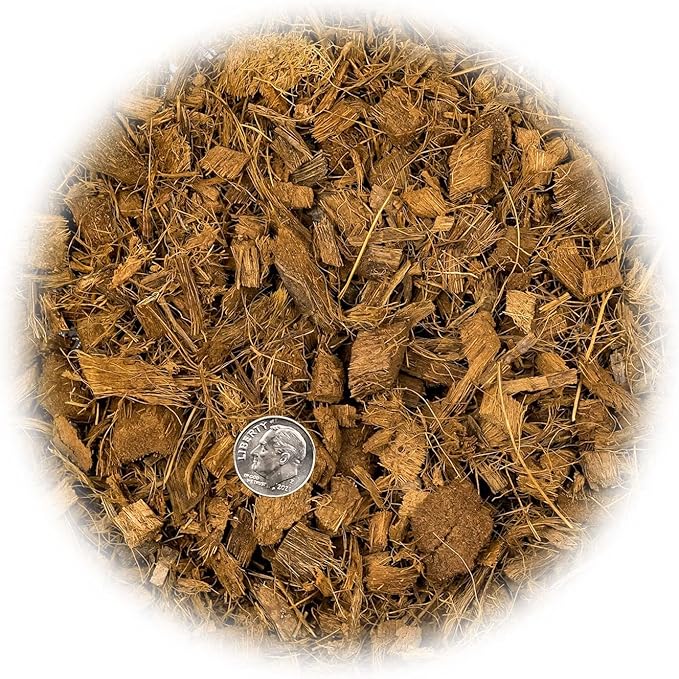 Premium Coconut Husk Chips and Fibers Mix for Orchids, Houseplant, Monstera and Fiddle Leaf Fig by GARDENERA (5 Quart Bag)-VerdiqueGarden