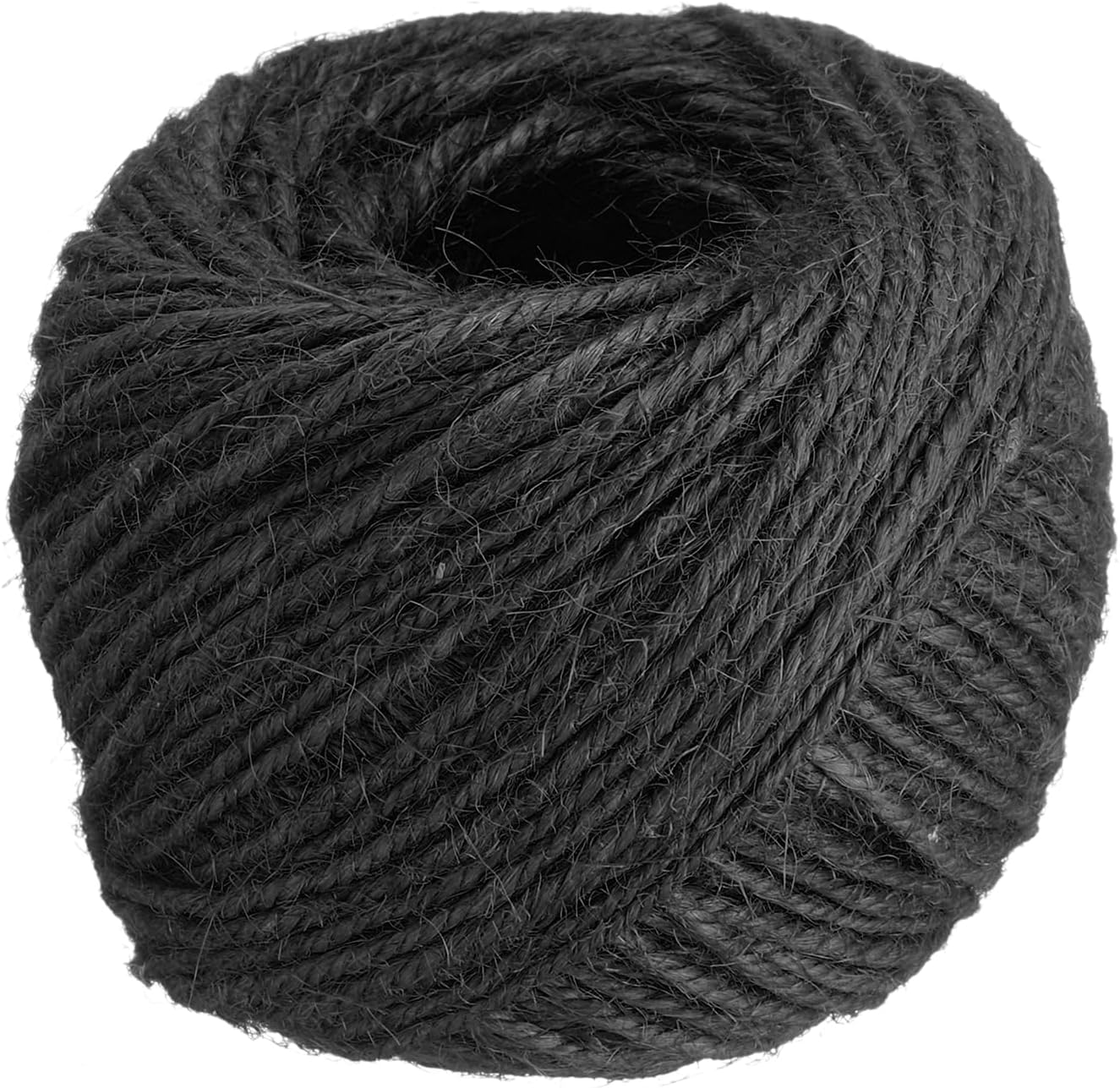uxcell 164 Feet Natural Jute Twine String,2mm Thin Garden Twine Rope Colored Plant String Cord for DIY Art Crafts Gift Wrapping Decoration Packing Gardening Plant Hanger,Black-VerdiqueGarden