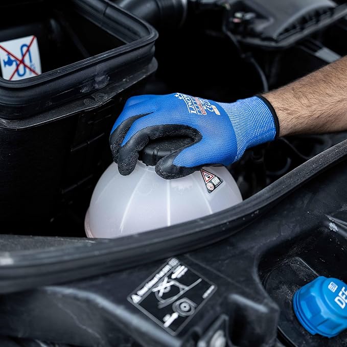 linconson 12 Pack Safety Performance Series Construction Mechanics Wrinkle Latex Work Gloves-VerdiqueGarden