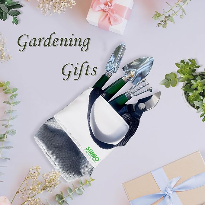 SUMIO Mini Garden Tool kit, Desk Indoor Plant Tool Set, Portable Garden Tool Set, Succulent Tools Kit, Office Planting-VerdiqueGarden