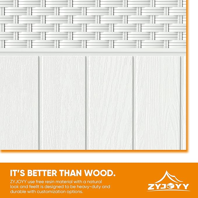 33 Gallon Resin Deck Box, Weatherproof Outdoor Storage Box for Patio, Garden and Yard, Lockable Waterproof Bin for Tools, Cushions, and Accessories, White-VerdiqueGarden