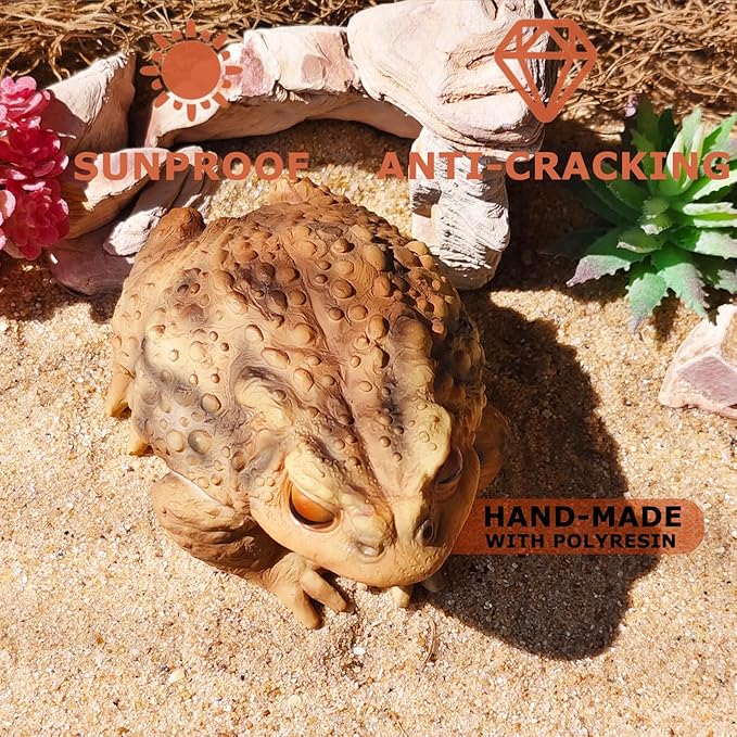 Sunthus Frog Toad Sculptures Garden Statues Yard Art Resin Decorations Outdoor Garden Decor-VerdiqueGarden
