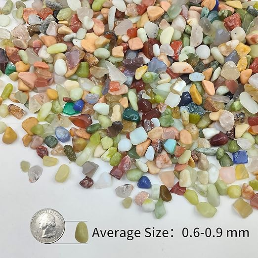 10LB Colorful Pebbles for Succulent, 3/8 Inch Natural River Rocks for Plants, Natural Decorative Polished Pebbles for Cactus,Vases, Planters,Outdoor Gardening and Indoor Plants-VerdiqueGarden