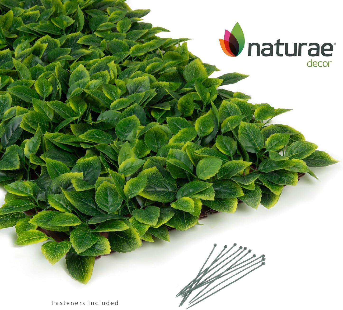 Naturae Decor PVC Expandable Trellis - Outdoor Privacy Screen - Sturdy and Flexible - Realistic Look - 36 in x 72 in - Mint Leaves-VerdiqueGarden