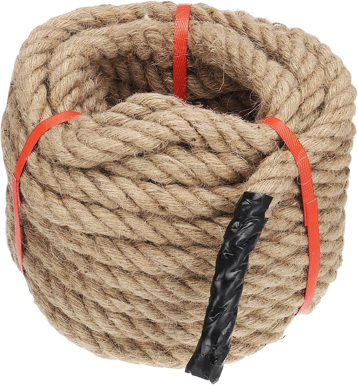 Patikil 3/4" x 50 Ft Twisted Manila Rope - Natural Thick Jute Rope for Docks, Railings, Bundling, Craft, Tug of War, Decorating-VerdiqueGarden