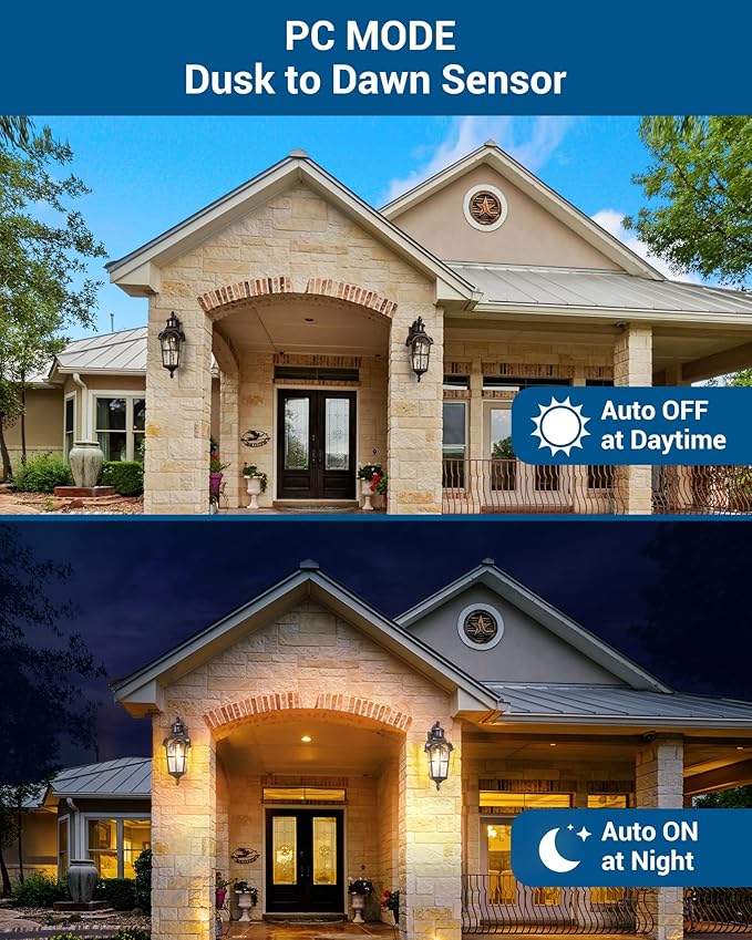 DEWENWILS Motion Sensor Outdoor Wall Lights Dusk to Dawn Exterior Light Fixture Wall Mount, Outdoor Porch Light with Water Ripple Glass, Wall Sconce Lantern for House Garage Patio-VerdiqueGarden