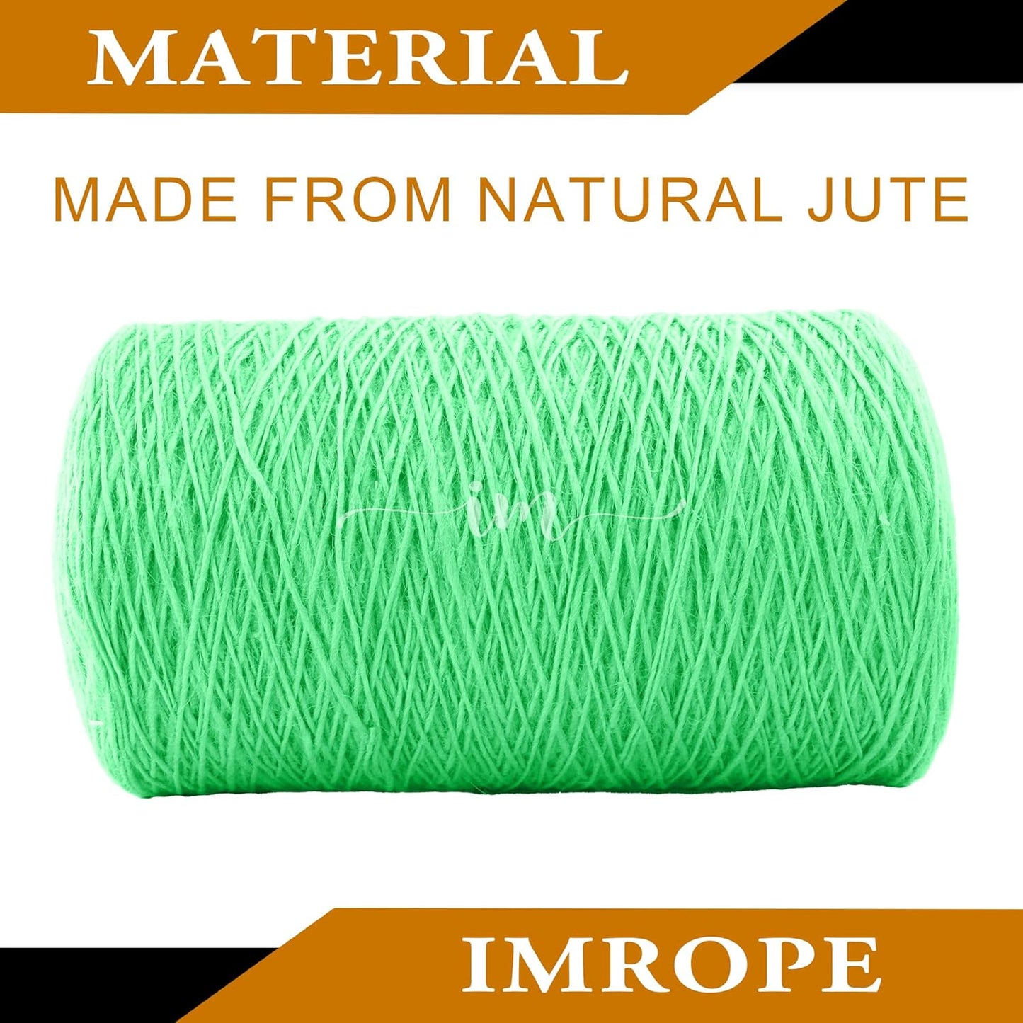 1mm x 5000 Feet Light Green Jute Rope, Twine for Gardening Tomato Climbing Plant Tie Floristry Crafts Gift Wrapping Packing Decor-VerdiqueGarden