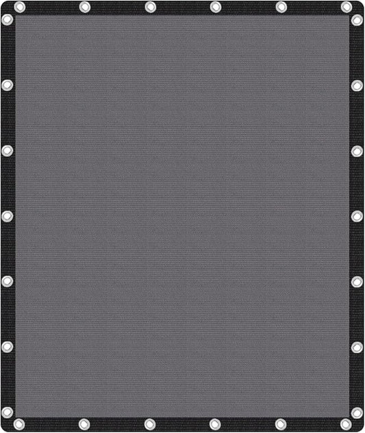 VICLLAX Shade Fabric Sun Shade Cloth Privacy Screen with Grommets for Patio Garden Pergola Cover Canopy 10x12 FT, Grey-VerdiqueGarden