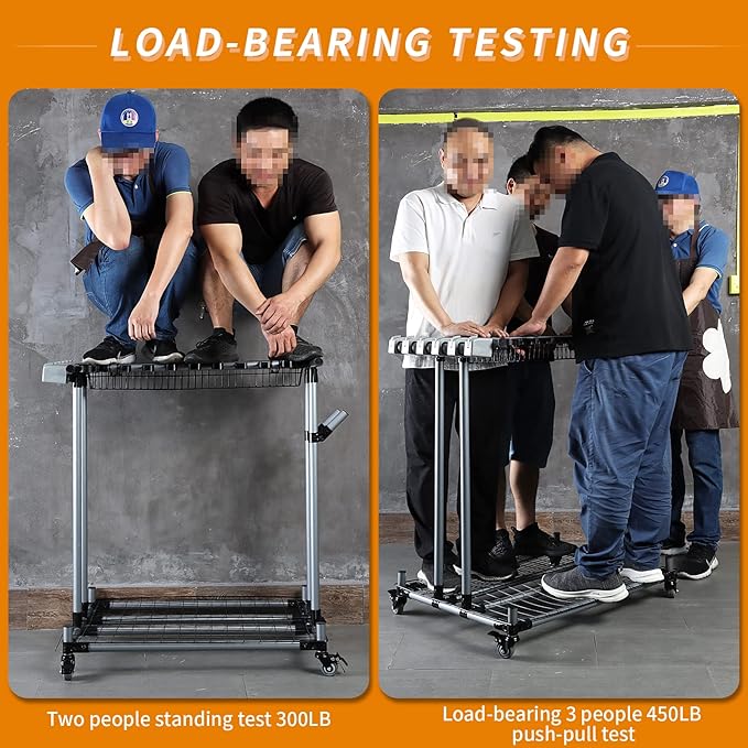 garden tool organizer metal Garage Storage Holder storage large long lawn tools heavy duty tool rack sturdy yard cart yard tool organizer for garage-VerdiqueGarden