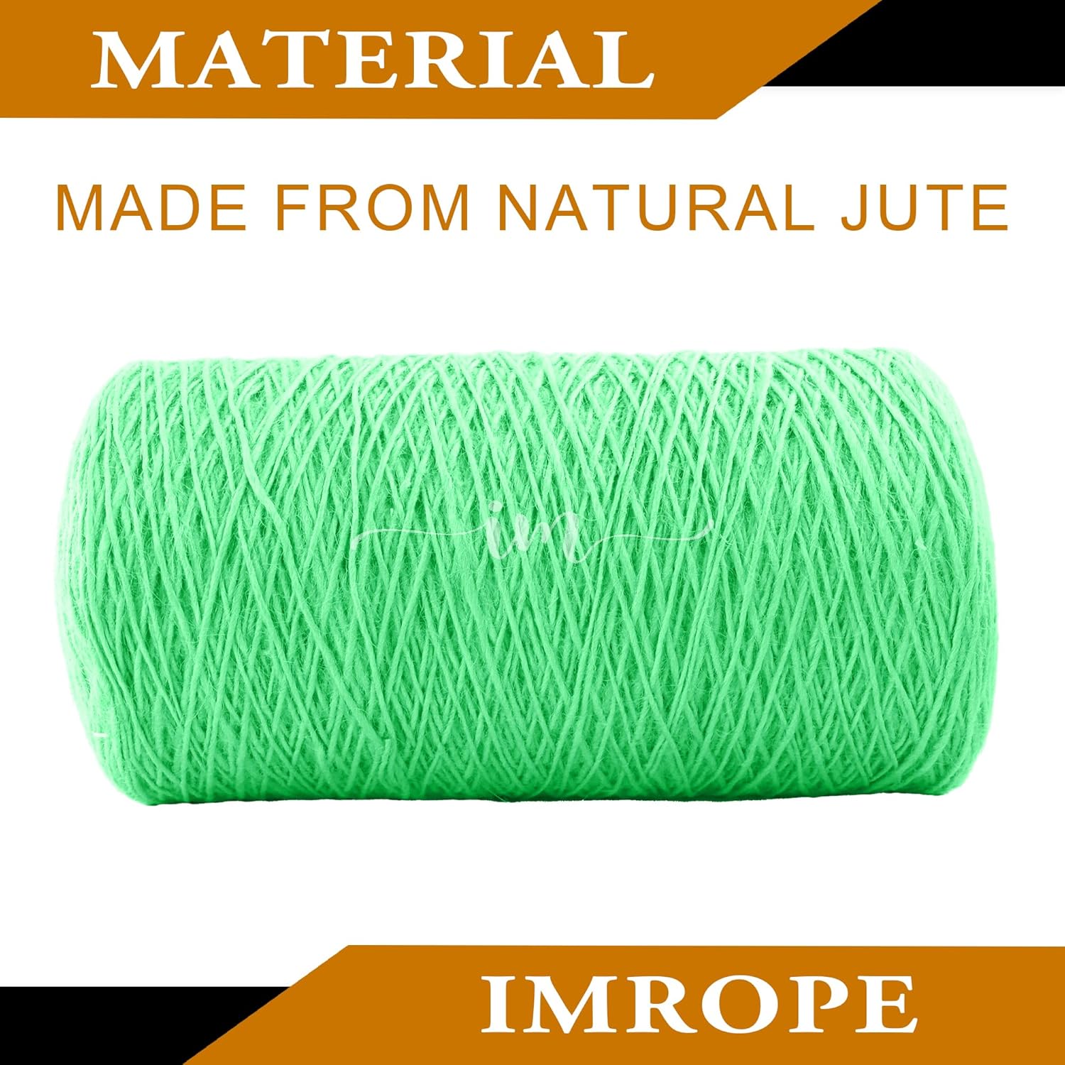 1mm x 2500 Feet Light Green Jute Rope, Twine for Gardening Tomato Climbing Plant Tie Floristry Crafts Gift Wrapping Packing Decor-VerdiqueGarden