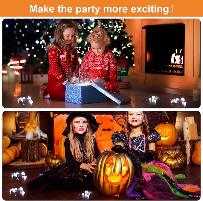 SumDirect Pack of 12/30/50/100 Colorful LED Mini Non-Blinking Lights for Paper Lanterns Balloons Floral Wedding Halloween Christmas Party Decoration Centerpieces (30, White)-VerdiqueGarden