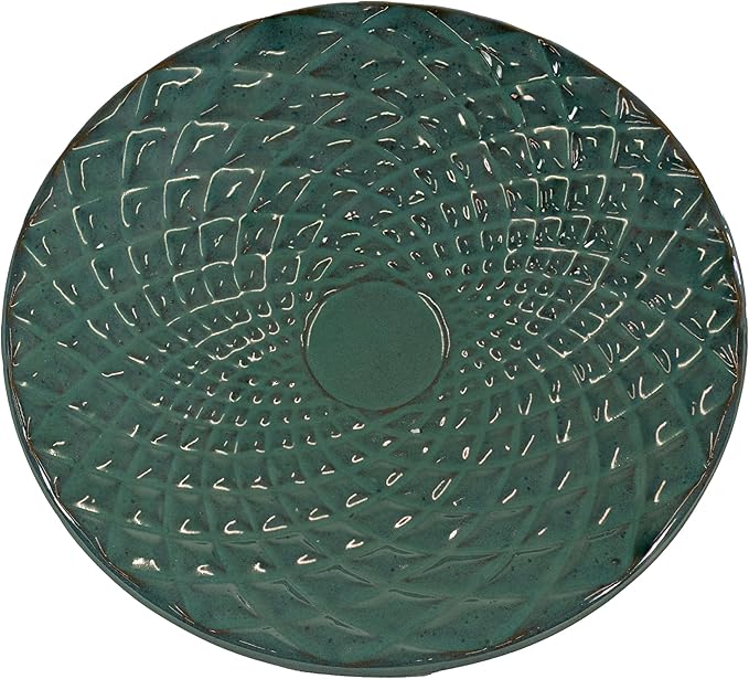 Sunnydaze Rennes Outdoor Ceramic Bird Bath - 22.5" H - UV- and Frost-Resistant - Glazed Bowl and Pedestal with Turquoise Finish-VerdiqueGarden