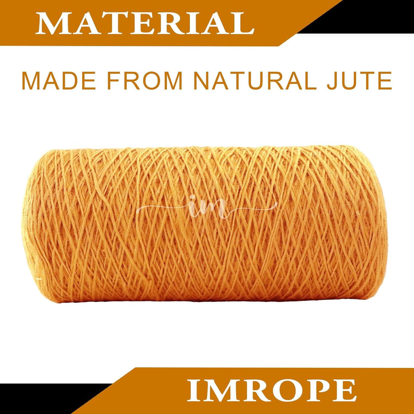 1mm x 2000 Feet Orange Jute Rope, Twine for Gardening Tomato Climbing Plant Tie Floristry Crafts Gift Wrapping Packing Decor-VerdiqueGarden
