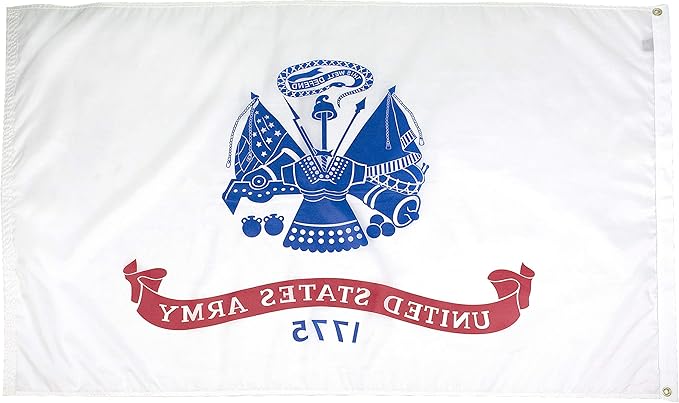 FlagSource U.S. Army Nylon Military Flag, Made in The USA, 5x8'-VerdiqueGarden