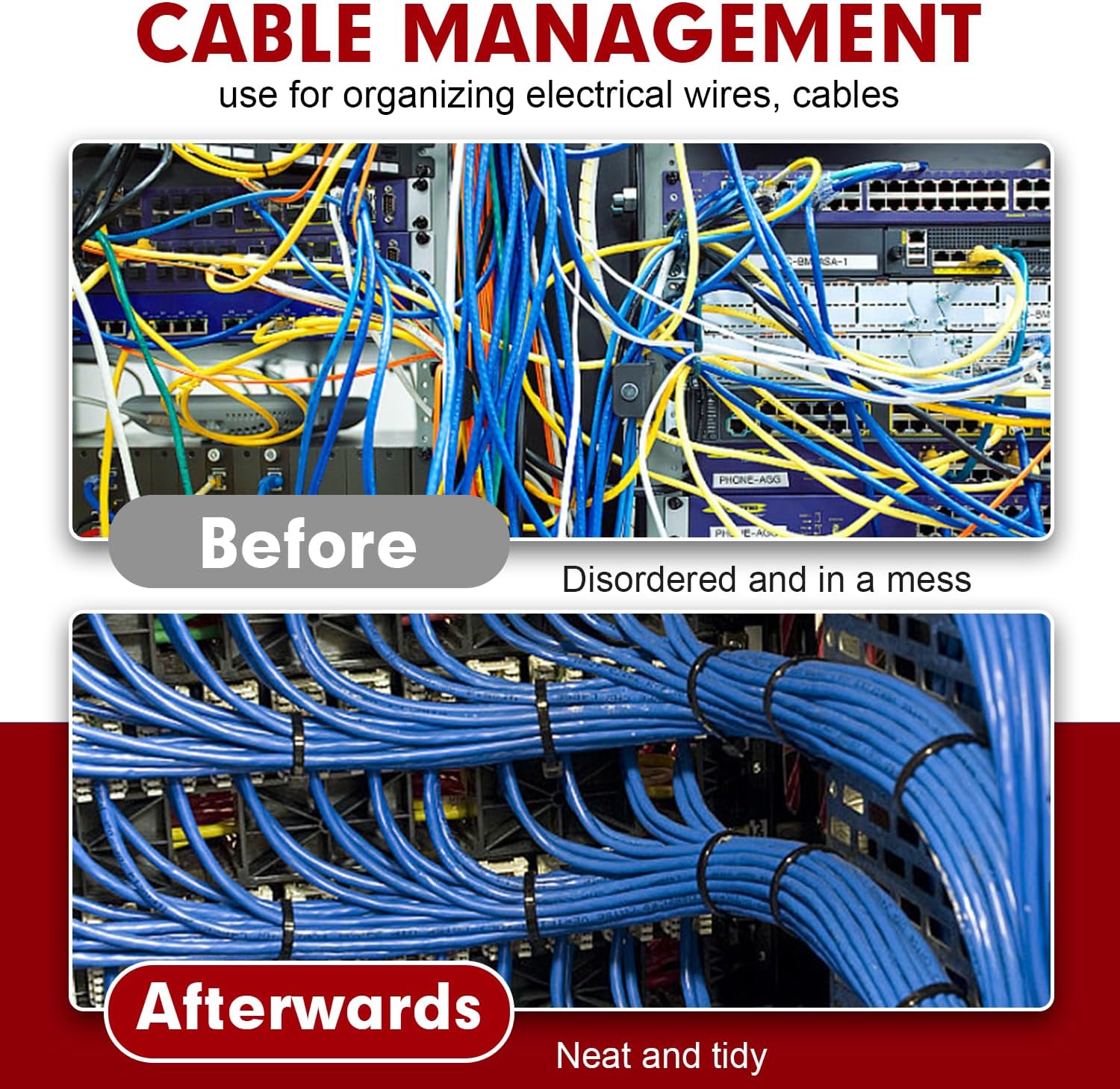 Zip Ties, RAZCC 1200pcs Black Cable Zip Ties 12 Inch, Heavy Duty Plastic Wire Ties with 70lb Tensile Strength, Self-Locking Black Nylon Tie Wraps for Indoor and Outdoor-VerdiqueGarden