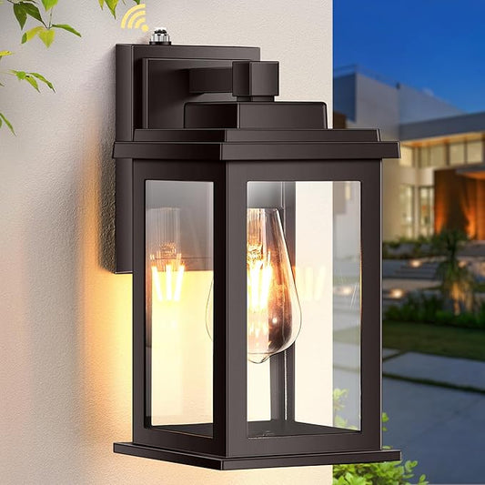 VIANIS Bronze Outdoor Wall Lights, Dusk to Dawn Led Outdoor Light, Aluminum Exterior Lighting Fixtures, Waterproof Porch Lights Outdoor for House, Doorway, Garage,Hardwired, Non-Solar-VerdiqueGarden