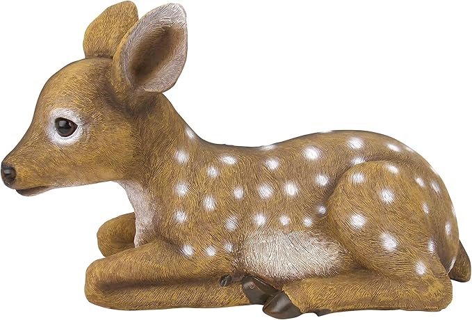 Design Toscano QM2787100 Darby, The Forest Fawn Baby Deer Statue, full color-VerdiqueGarden