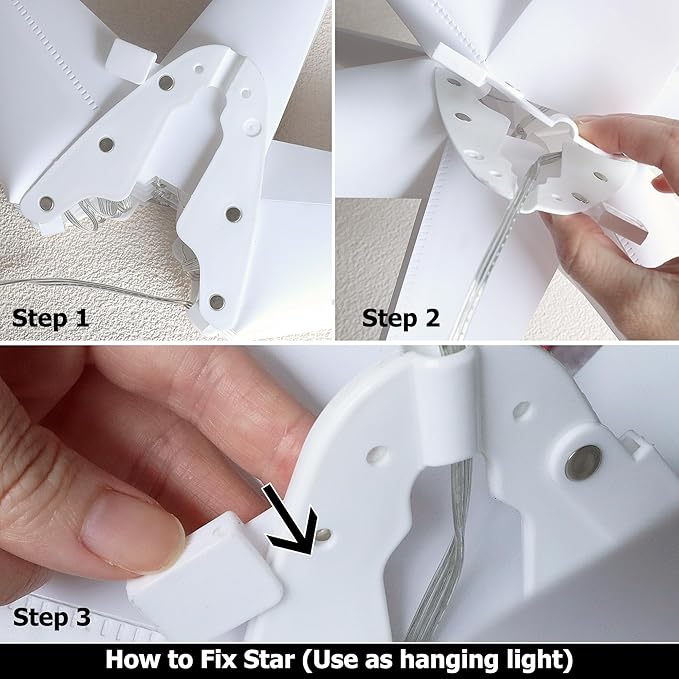 FUCHSUN 23 Inch 90 LED Moravian Star Light, Christmas Tree Topper Hanging Stars Lights Outdoor, Color Changing & 6 Lighting Modes, Ceiling Balcony Xmas Party Porch Yard Room Holiday Wedding Decoration-VerdiqueGarden