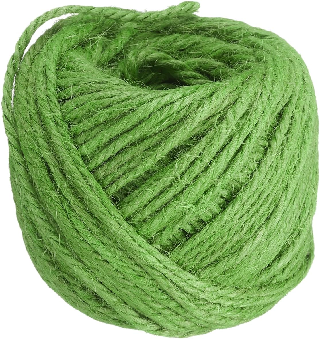uxcell 164 Feet Natural Jute Twine String,3mm Thin Garden Twine Rope Colored Plant String Cord for DIY Art Crafts Gift Wrapping Decoration Packing Gardening Plant Hanger,Light Green-VerdiqueGarden