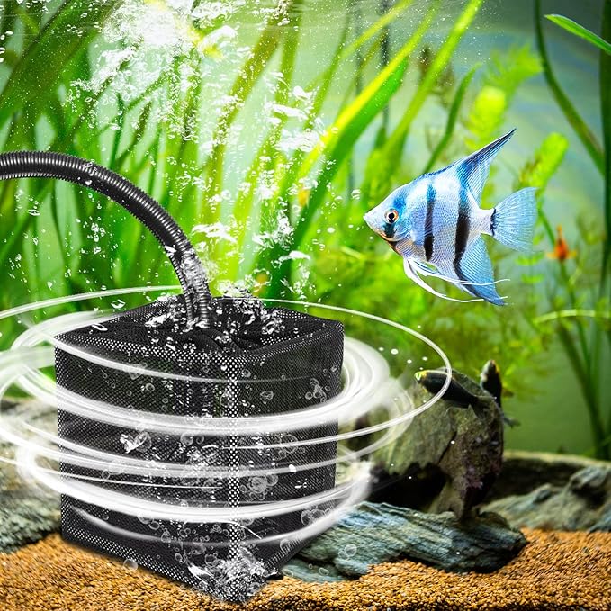 2 PCS Pond Pump Filter Bag, 10 Inch Pond Filter Box with Drawstring, Anti-Clogging Pump Barrier Bag Pump Mesh Bag for Outdoor Water Ponds Filters Pond Biological Filters-VerdiqueGarden