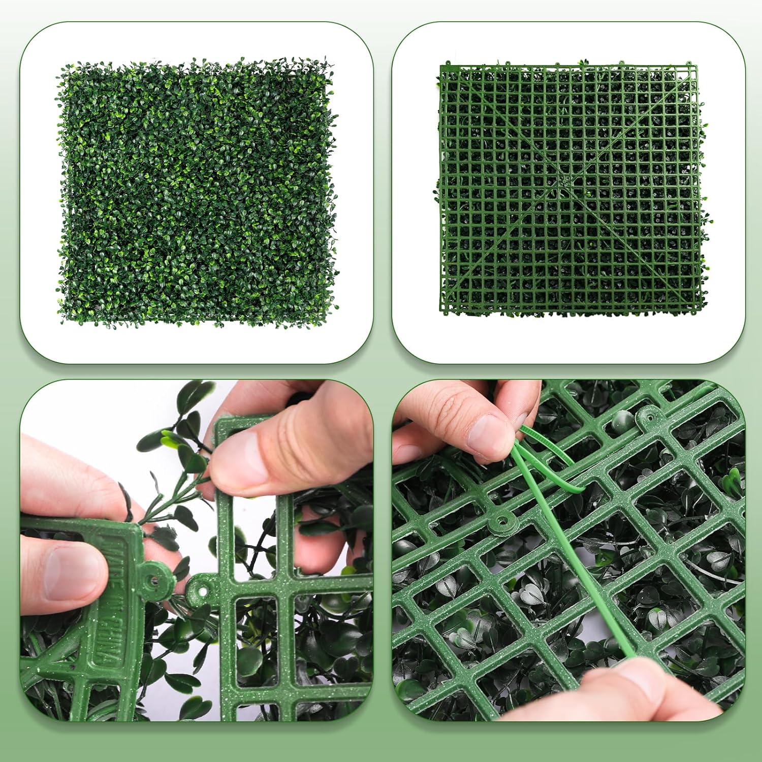 Artificial Ivy Privacy Fence Screen, 40X160 in(43 sqft) UV-Anti Faux Boxwood Roll Panels Greenery Backdrop Vine Leaf Fence Panels Ivy Fence Covering Privacy-VerdiqueGarden