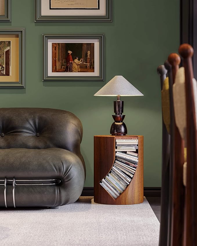 Dimoon 78.7"x15.7" Leaf Green Peel and Stick Wallpaper Green Leaf Thicken Waterproof Contact Paper Solid Grey Green Gray Wall Paper Self Adhesive Wallpaper Removable Shelf Drawer Liner Vinyl Roll-VerdiqueGarden