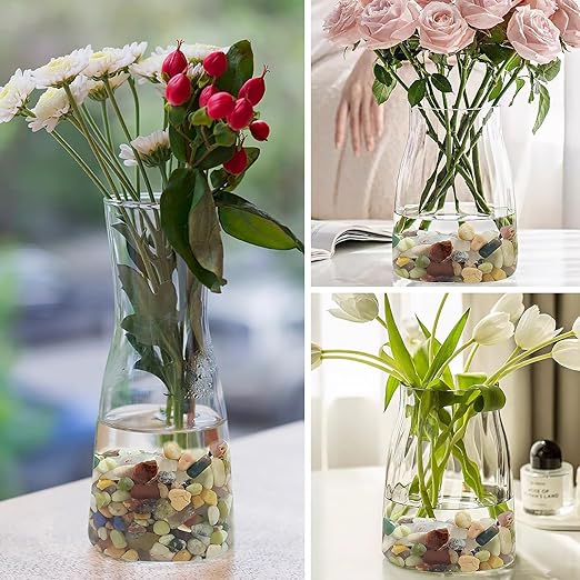 10LB Colorful Pebbles for Succulent, 3/8 Inch Natural River Rocks for Plants, Natural Decorative Polished Pebbles for Cactus,Vases, Planters,Outdoor Gardening and Indoor Plants-VerdiqueGarden