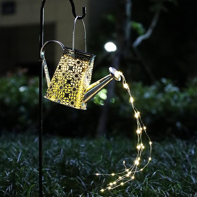 VOOKRY Solar Watering Can Lights, 2 Pack Large Hanging Solar Lights Outdoor Waterproof Garden Decor Outside for Patio Yard Porch Lawn Landscape Gardening Gifts for Mom Women Grandma Birthday-VerdiqueGarden