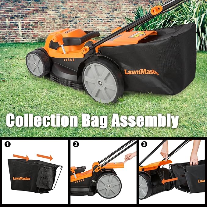 LawnMaster MEB1216K Electric Lawn Mower 16-Inch 12AMP-VerdiqueGarden