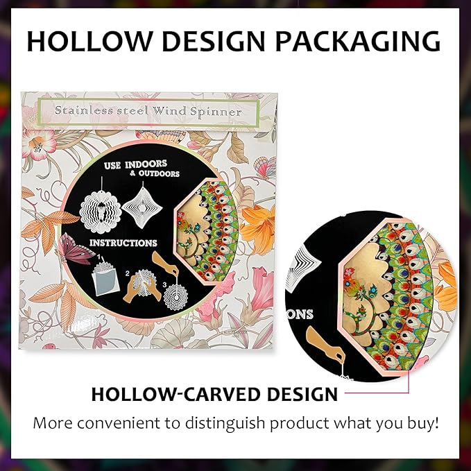 Hummingbird Wind Spinner for Yard and Garden,12in 3D Wind Spinner Hummingbird Gift for Women/Mother/Father/Men,Hanging Bird Wind Catchers Kinetic Yard Art Ornaments Outdoor Wind Sculptures-VerdiqueGarden