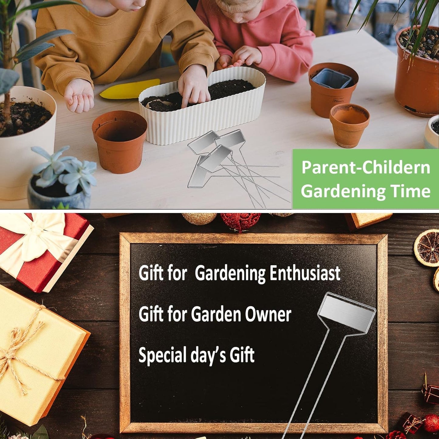 30pcs Plant Labels Plant Markers for Outdoor Plants 6inch Plant Labels for Seedlings Outdoor Garden Waterproof Plant Tags and Labels for Flower Vegetable Herbs Greenhouse (6 in, Silver)-VerdiqueGarden